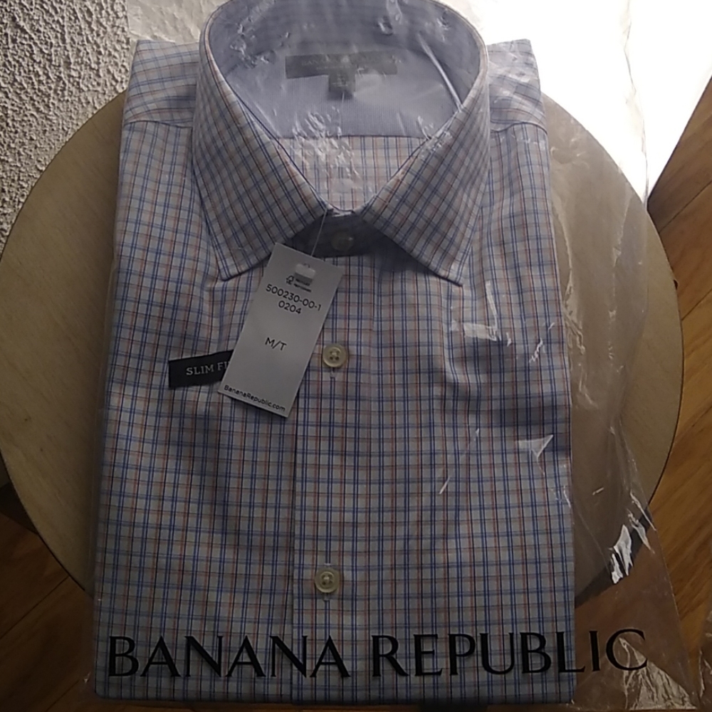 NWT BR LS slim fit shirt